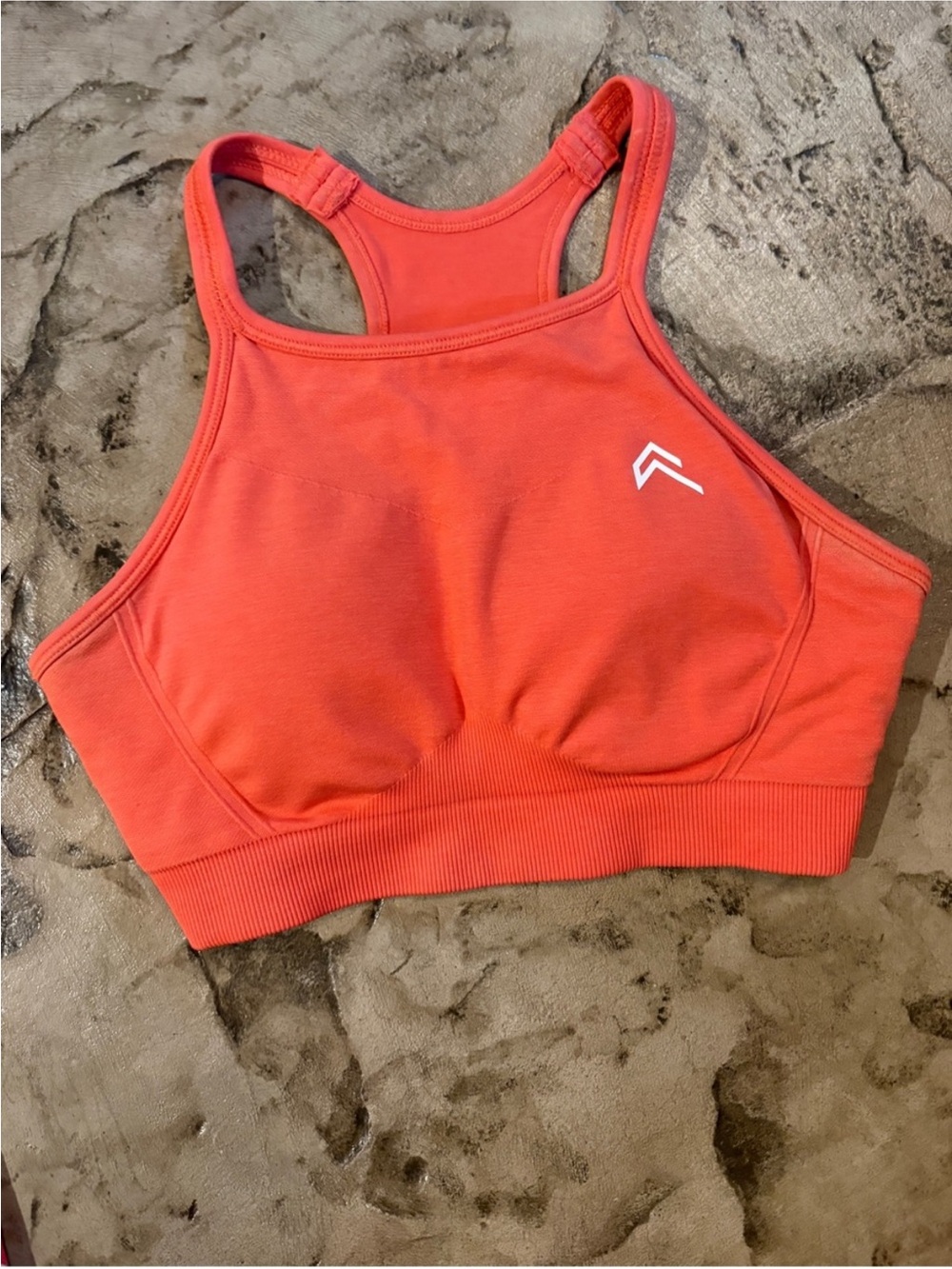 Oner Active Coral High-Neck Seamless Sports Bra